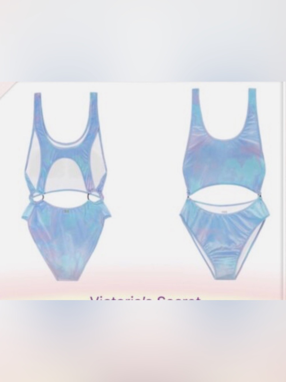 Victoria's Secret Iridescent Tie Dye One-Piece Swimsuit